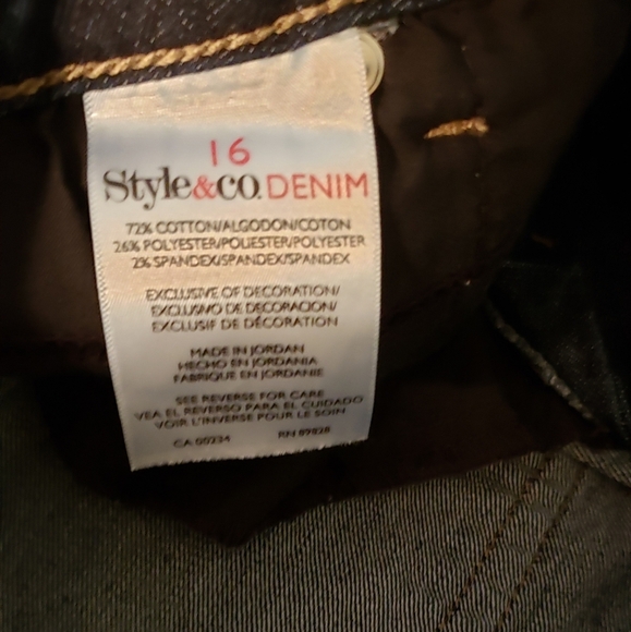 Style & Co Capri denim Jeans size 16 - Picture 4 of 5